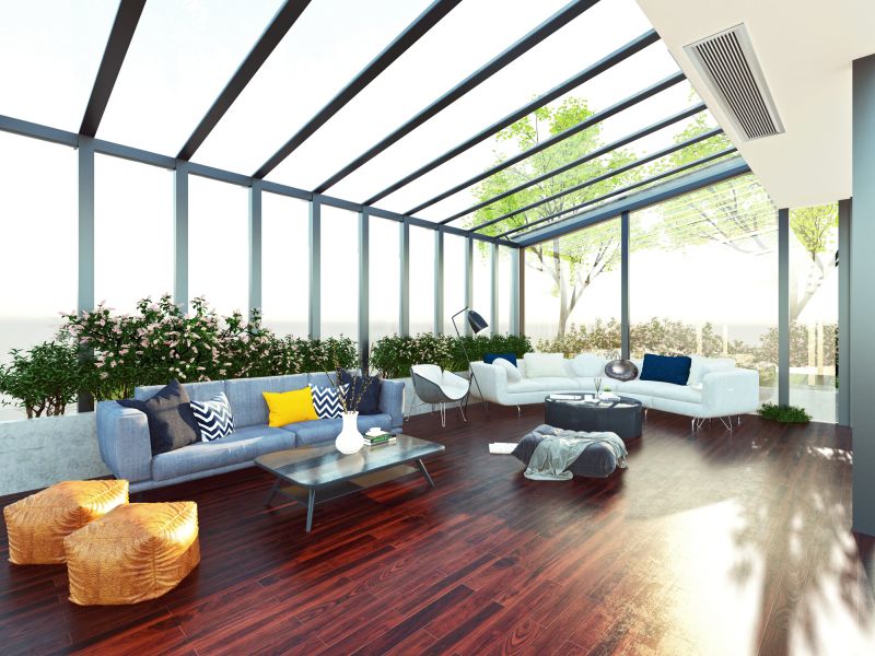 Sunroom with Skylights
