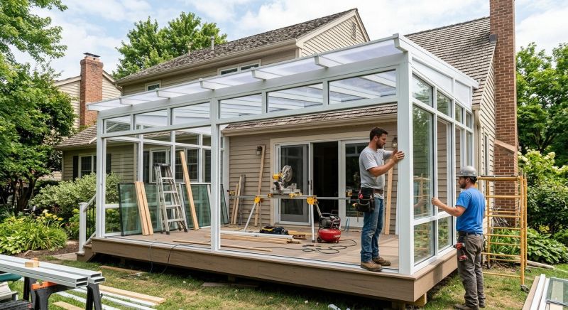 Enclosed Patio Installation